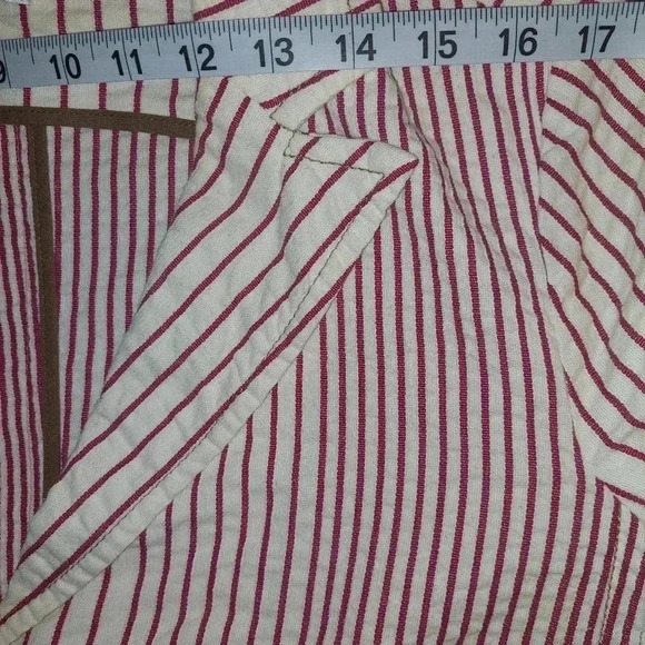 WOMEN'S CABI BRAND CANDY STRIPED 2 Button Front BLAZER JACKET 16 - Picture 10 of 12